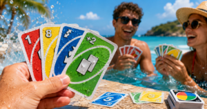 Uno Splash: vanntett Uno for stranda og bassenget