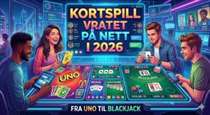 Kortspill på nett i 2026 Fra UNO til Blackjack